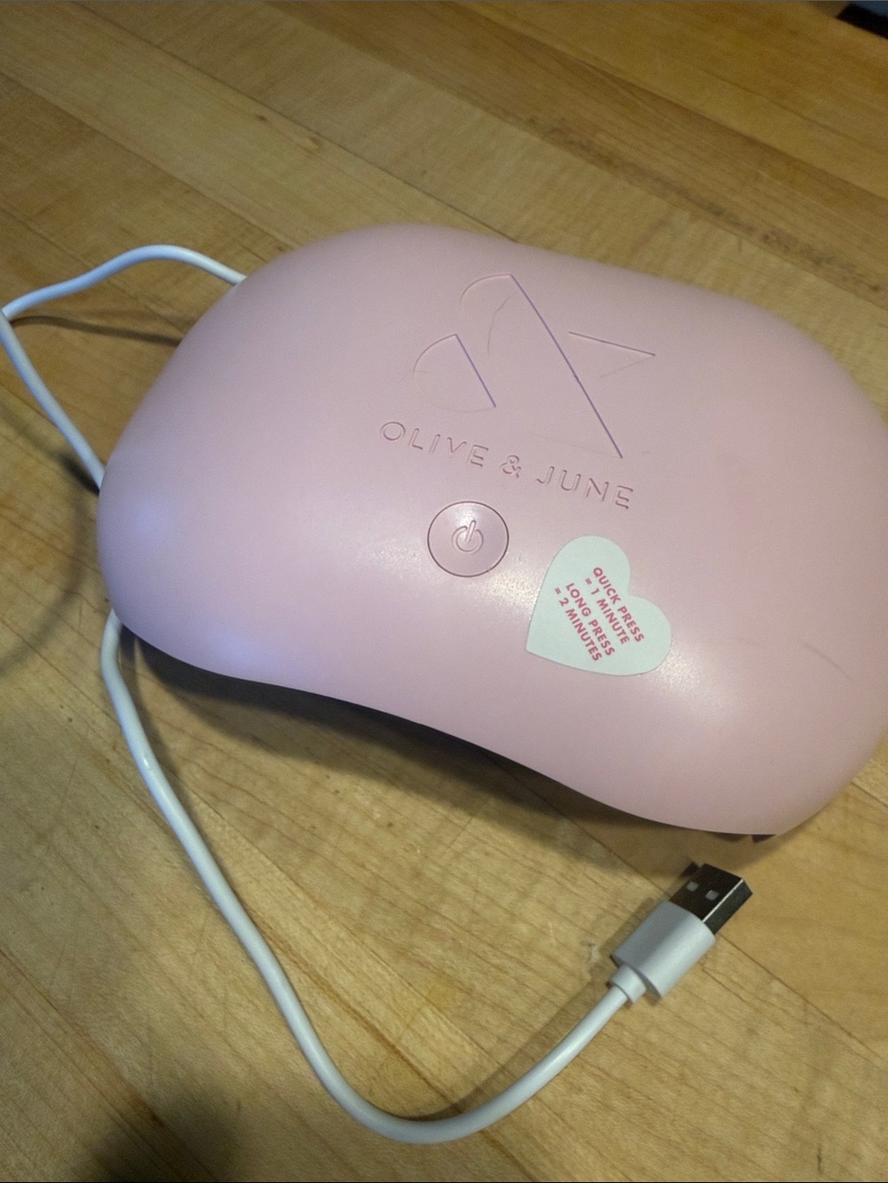 Olive and June gel nail press